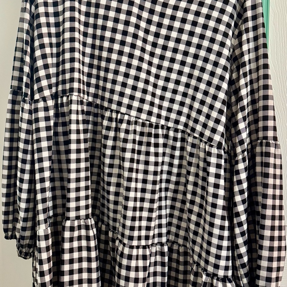 Chic Gingham Tiered Dress
